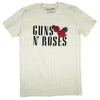 Red Roses on Light Tan Tee T-shirt