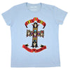 Colored Cross on Light Blue Women's Tee Junior Top