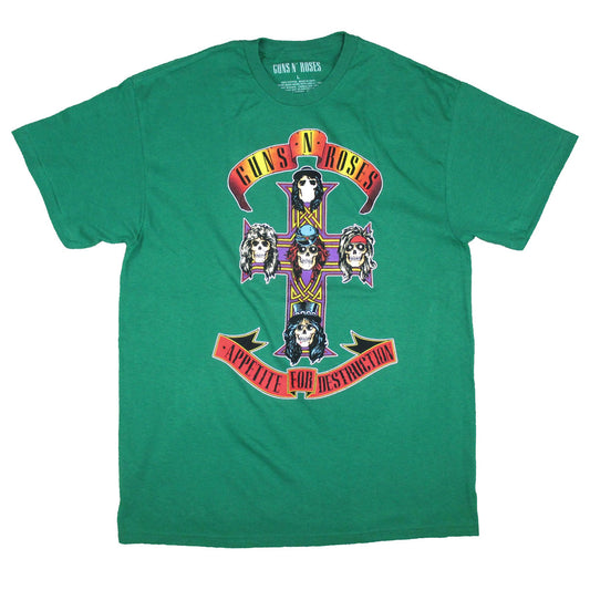 Colored Cross on Green Tee T-shirt