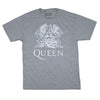 White Crest on Light Heather Gray T-shirt