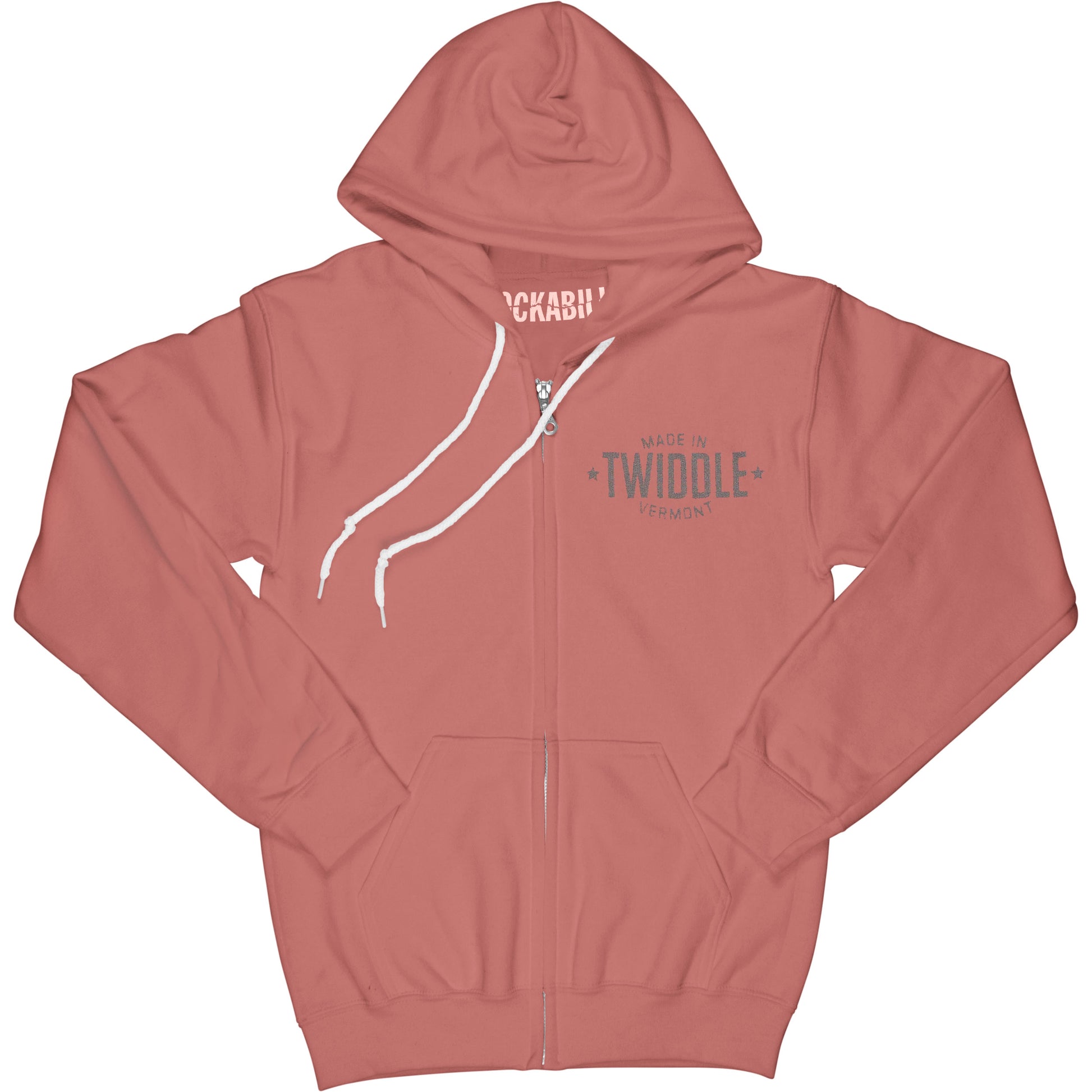 Twiddle Diamond Red Zippered Hooded Sweatshirt
