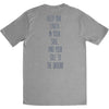 Keep Our Earth Grey Slim Fit T-shirt