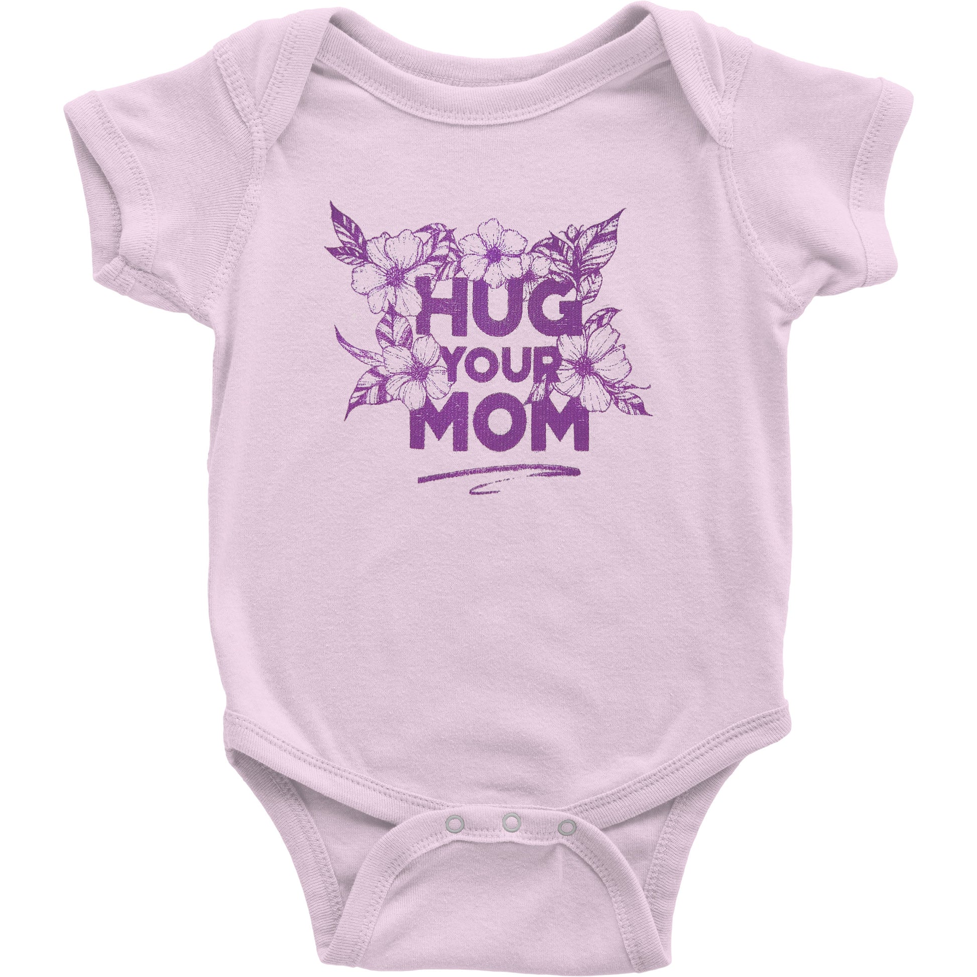 Hug Pink Baby Bodysuit