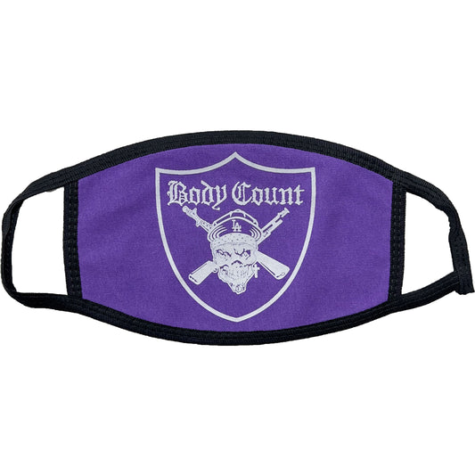 Pirate Logo Purple Face Mask