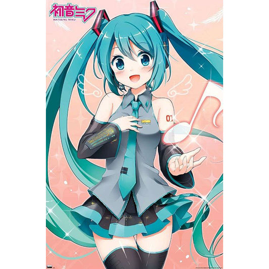 Hatsune Miku Music Note Domestic Poster