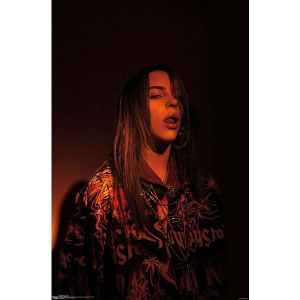 Billie Eilish Amber Domestic Poster