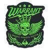 Green Skull Embroidered Patch