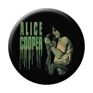 Alice Cooper w/ Snake Button