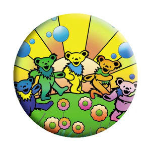 Grateful Dead Bear Utopia Button