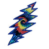 Tie Dye Bolt Pewter Pin Badge