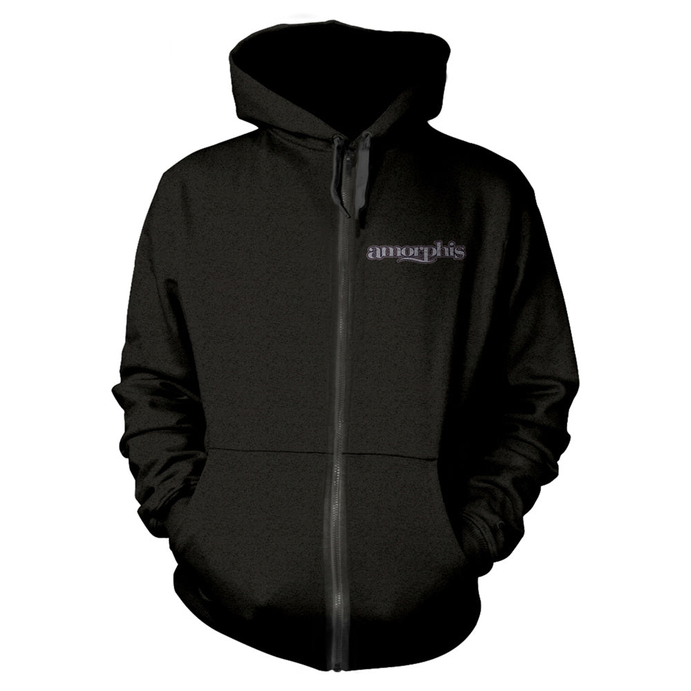 Amorphis Halo Zippered Hooded Sweatshirt