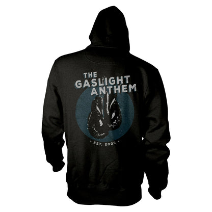 Gaslight Anthem Boxing Gloves Zippered Hooded Sweatshirt
