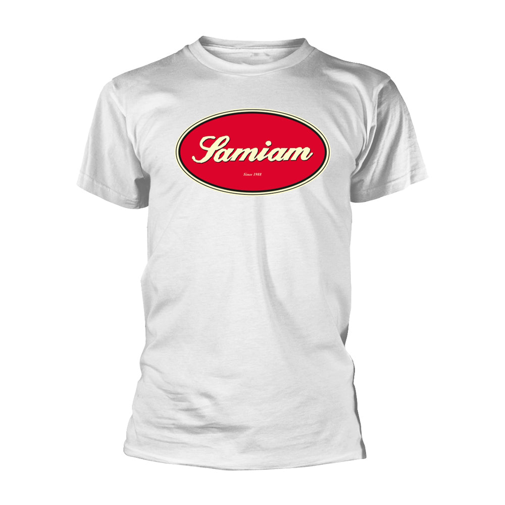 Samiam Oval Logo - White (organic Ts) T-shirt