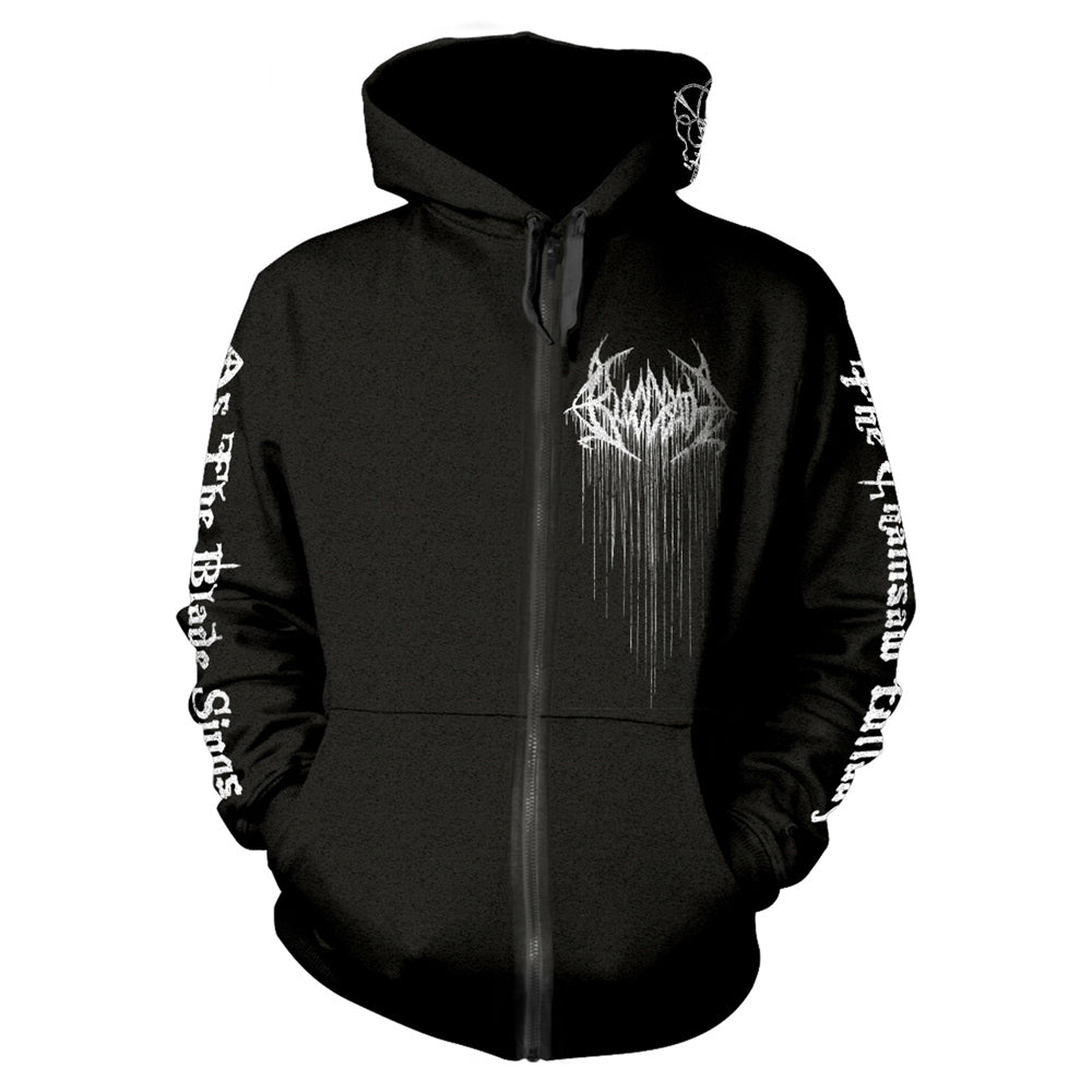 Bloodbath Chainsaw Zippered Hooded Sweatshirt