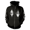 Deer Zippered Hooded Sweatshirt