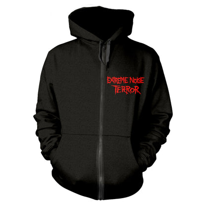 Extreme Noise Terror In It For Life (variant) Zippered Hooded Sweatshirt