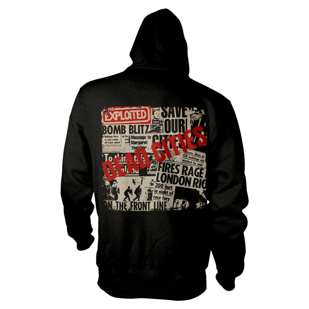 Exploited Dead Cities Zippered Hooded Sweatshirt