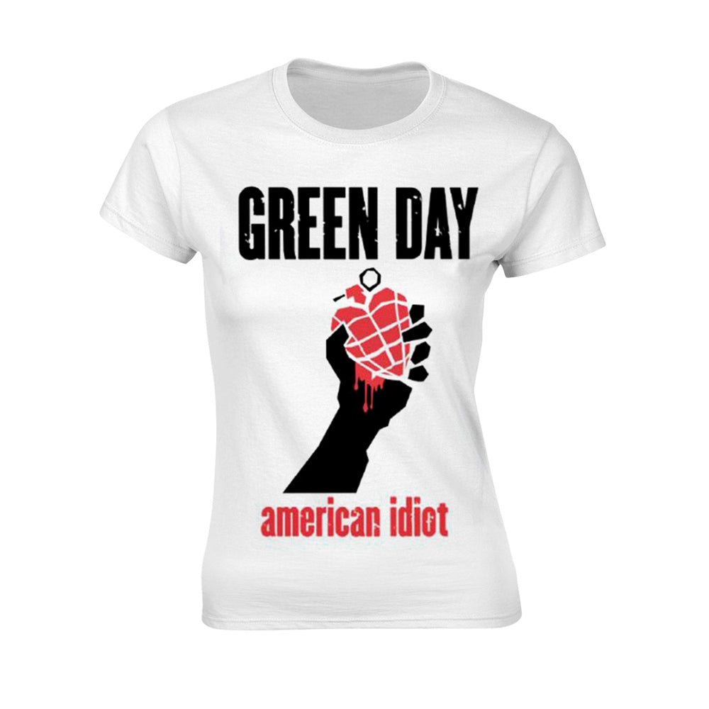 American Idiot Heart (white) Womens T-shirt