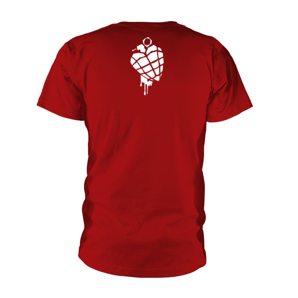 Green Day American Idiot Heart Grenade (red) T-shirt