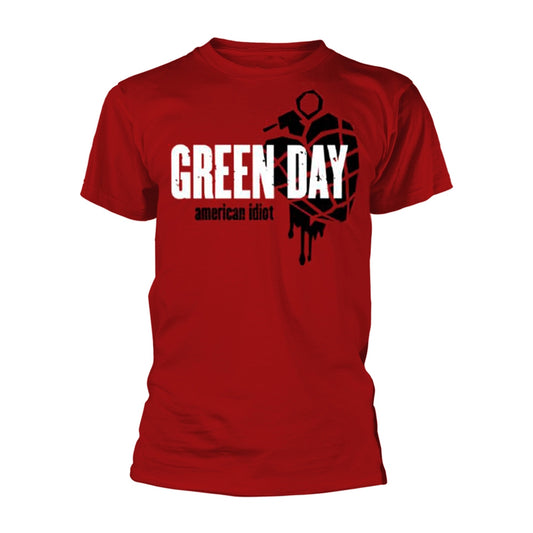 Green Day American Idiot Heart Grenade (red) T-shirt