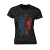 Purge Outline (red Face) Womens T-shirt
