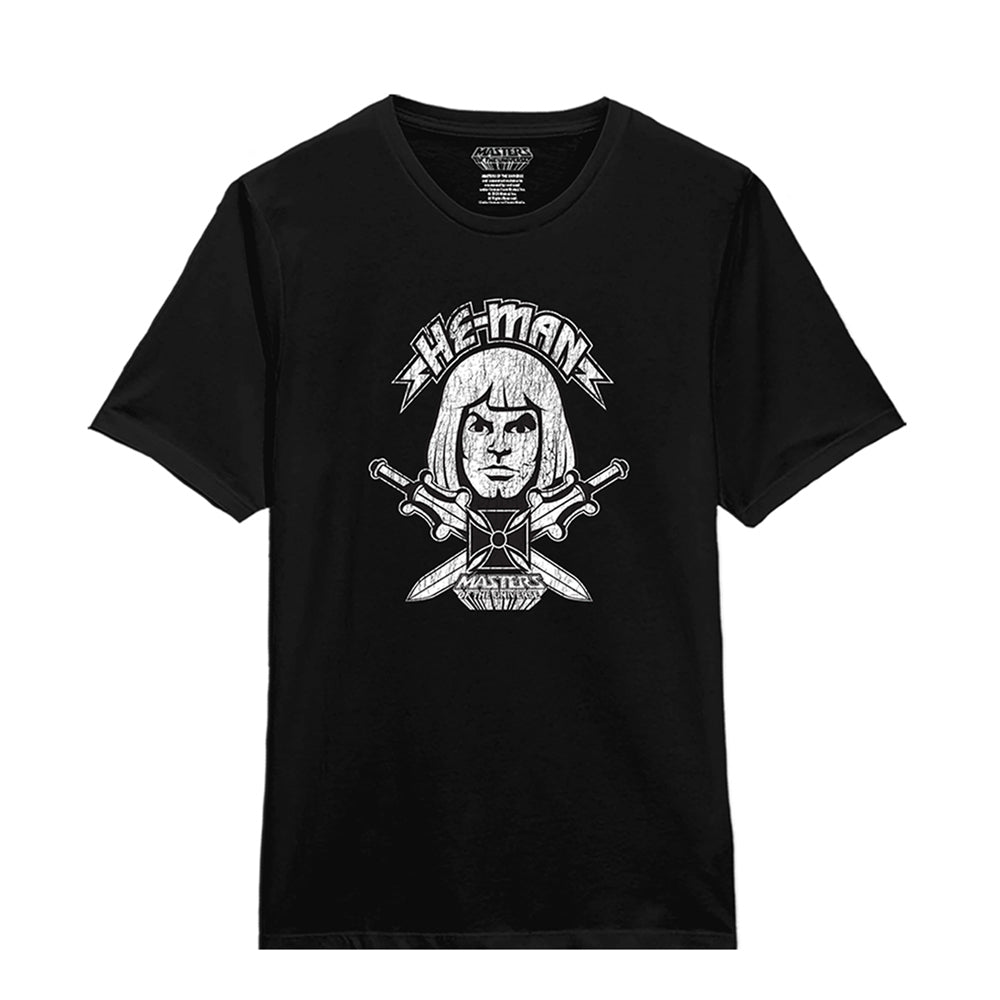 Masters Of The Universe He-man Greyscale X-swords T-shirt