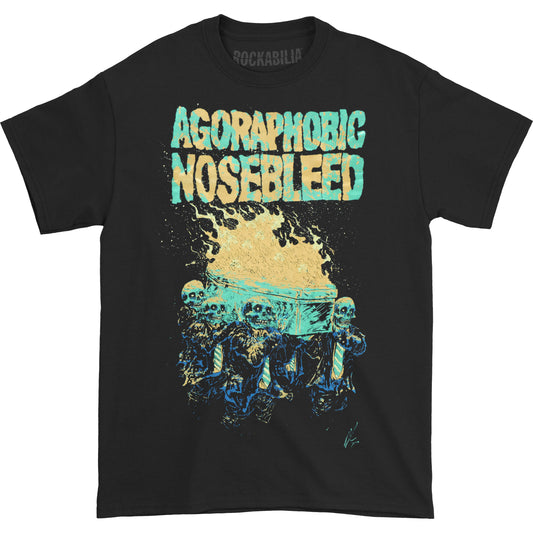 Agoraphobic Nosebleed Burning Coffin T-shirt