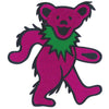 Fuchsia Bear Embroidered Patch