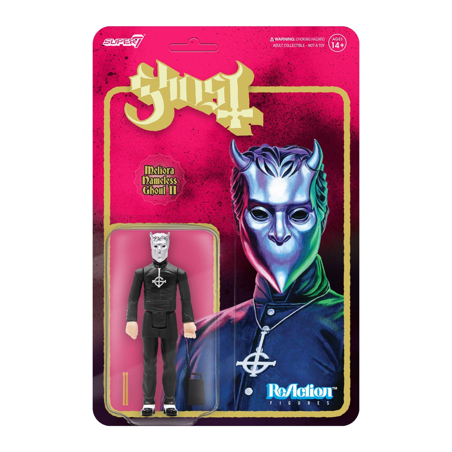 Super7 Meliora Nameless Ghoul II (Cowbell & Drumsticks) 3.75" ReAction Figure Action Figure