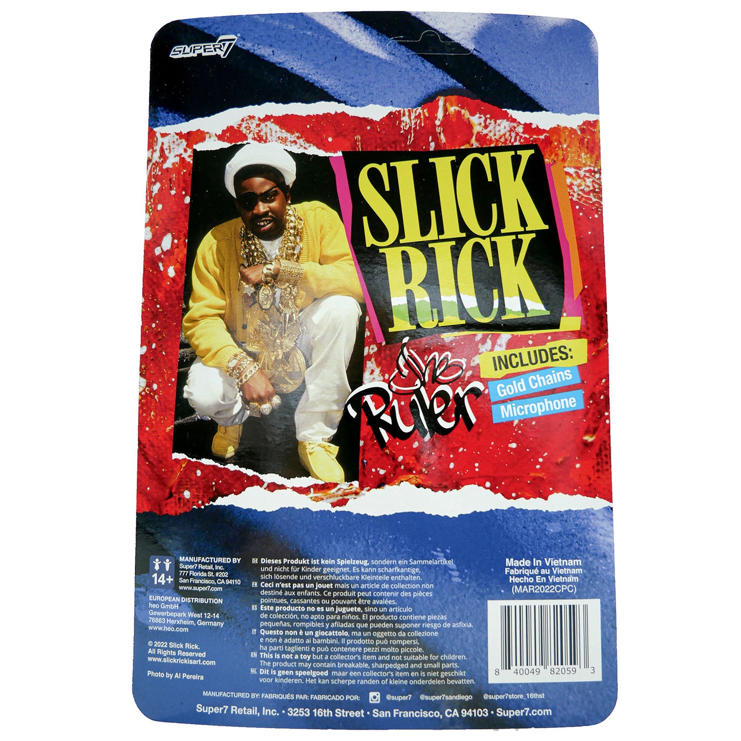 Super7 Slick Rick 3.75" ReAction Figure Action Figure