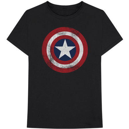 Captain America Distressed Shield T-shirt
