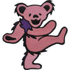 Pink Dancing Bear Woven Patch