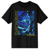 Fear Of The Dark Blue Tone Eddie Vertical Logo T-shirt