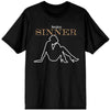 Sin After Sin Sinner Slogan Lady T-shirt