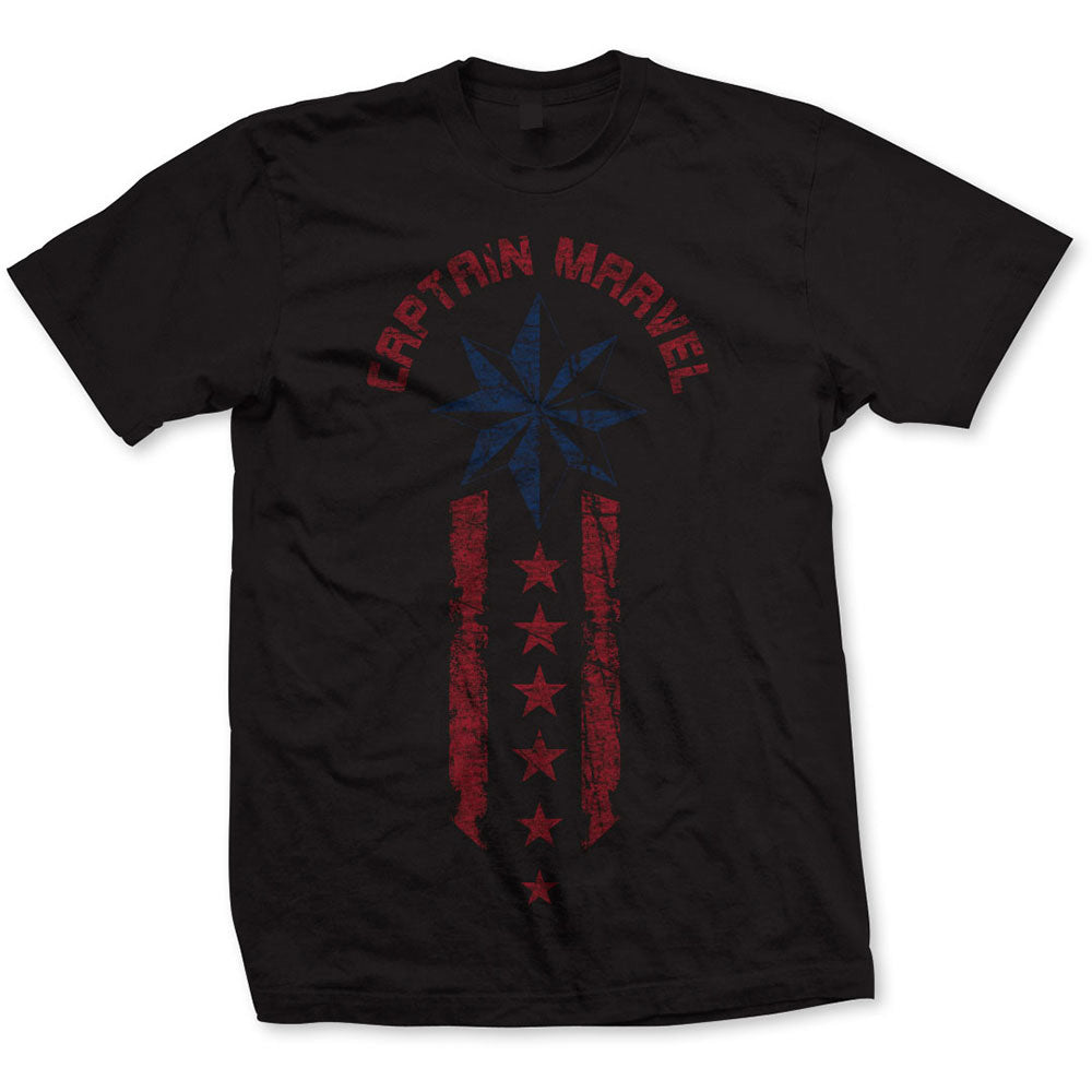 Captain Marvel Star Stripe T-shirt