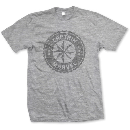 Captain Marvel Grey Circle T-shirt