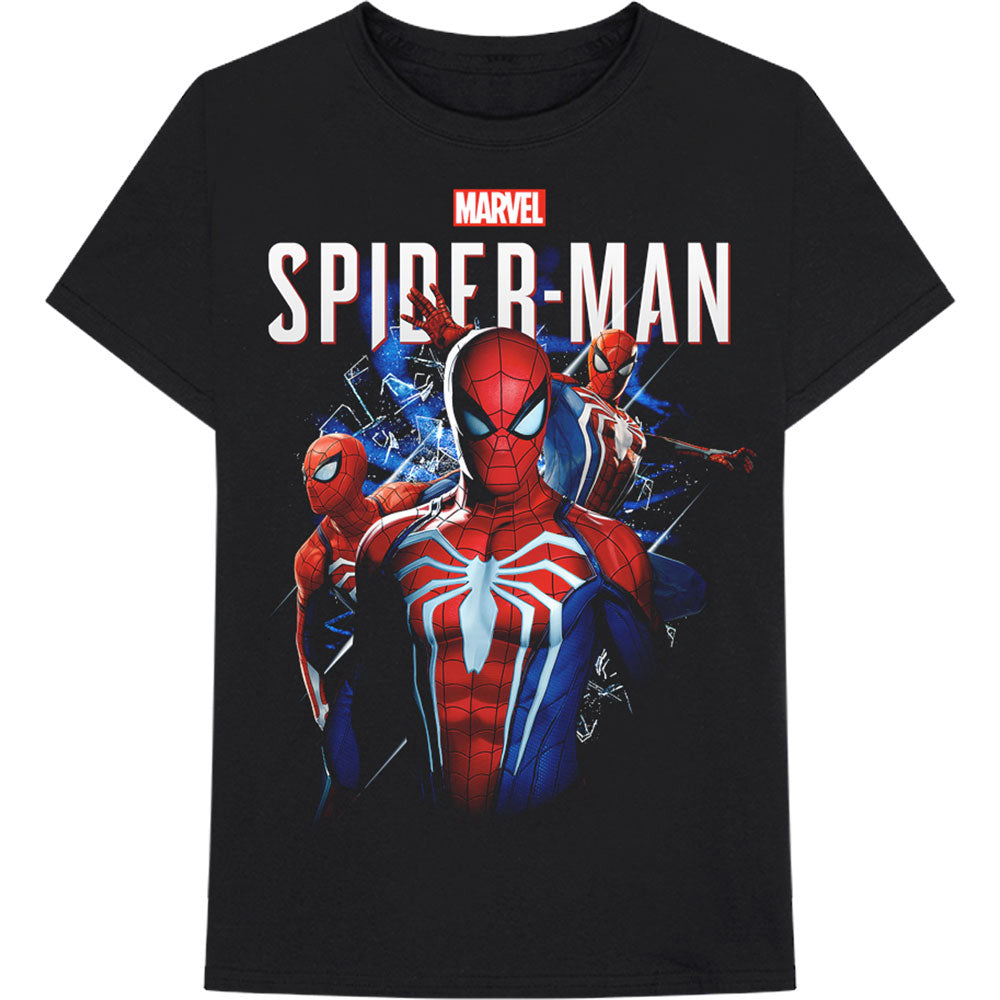 Marvel Comics Spider 4 Spiderman Montage T-shirt