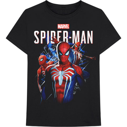 Marvel Comics Spider 4 Spiderman Montage T-shirt