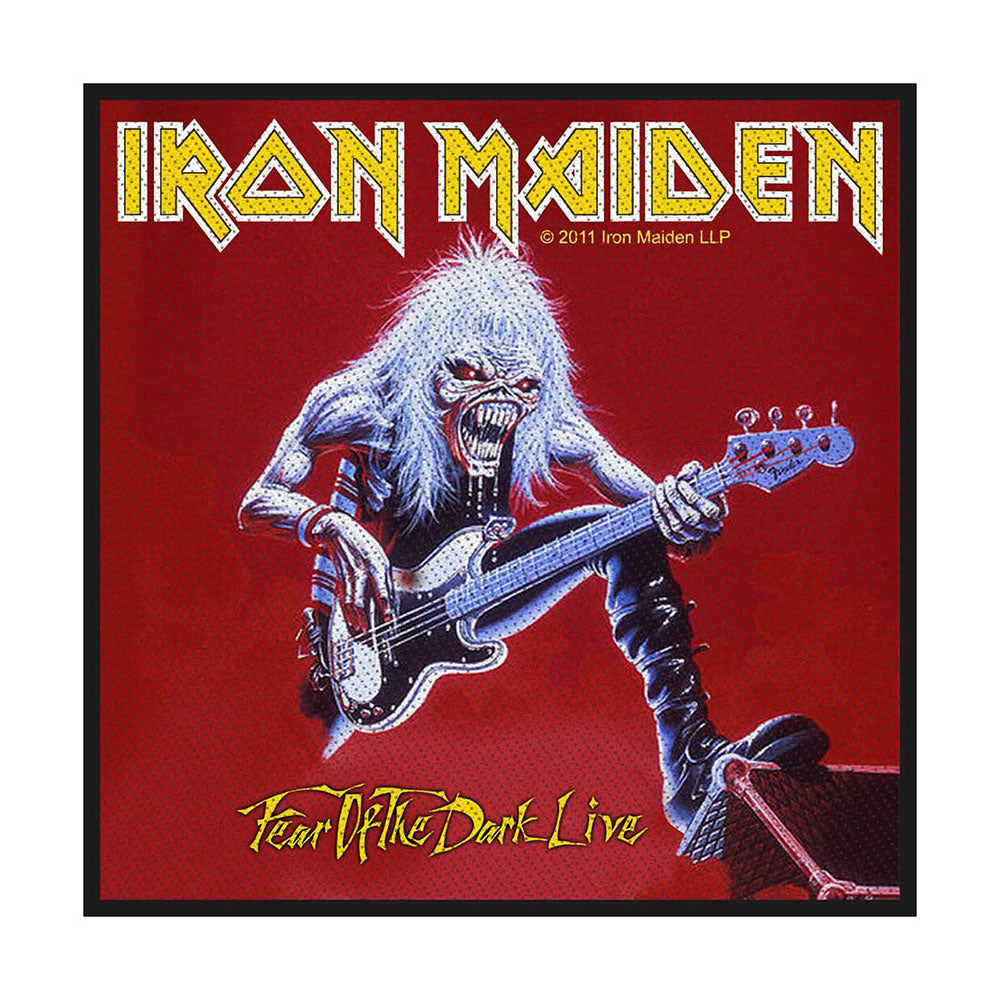 Iron Maiden Fear Of The Dark Live Woven Patch