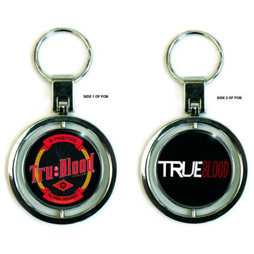 True Blood Bottle Label Plastic Key Chain