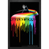 BD Collection - Dripping Darkside Framed Wall Art