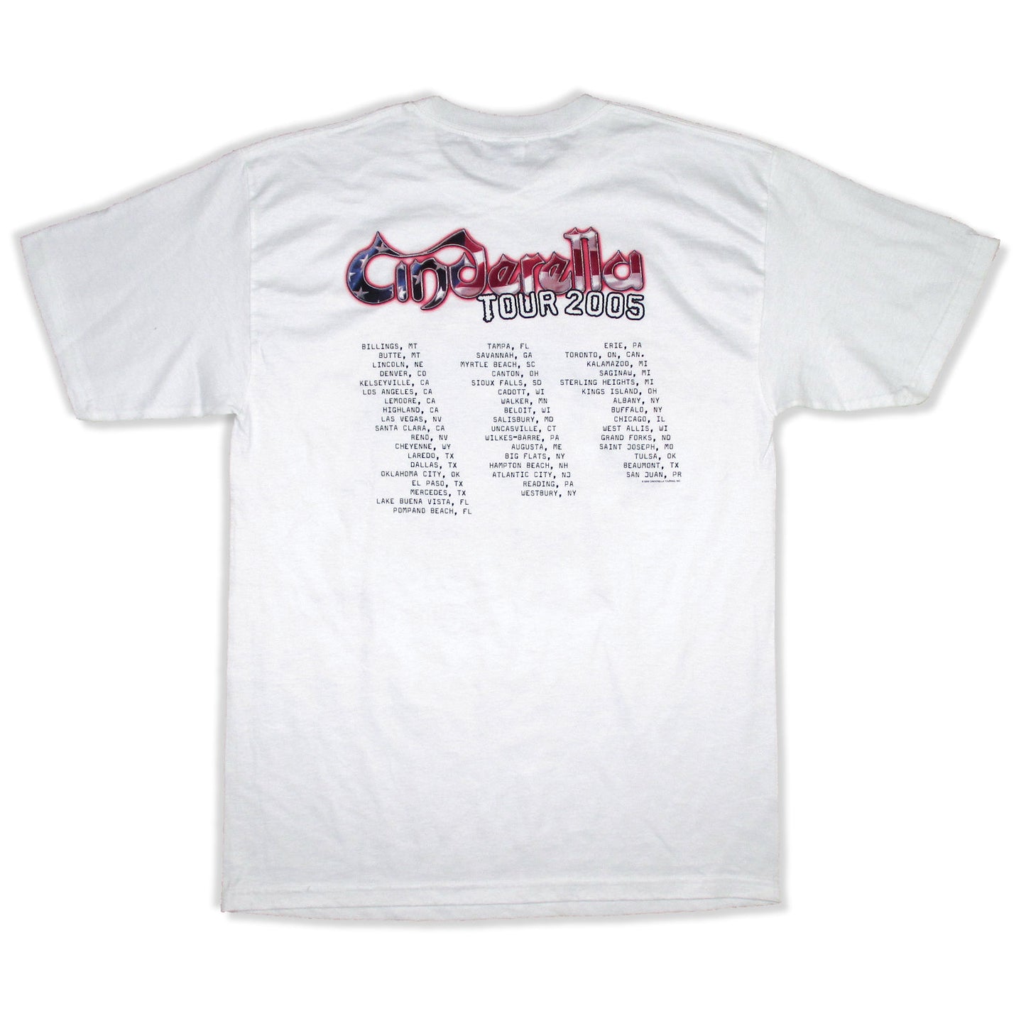 Cinderella Band Wearing Shades 2005 Tour Usa, Canada, PR T-shirt