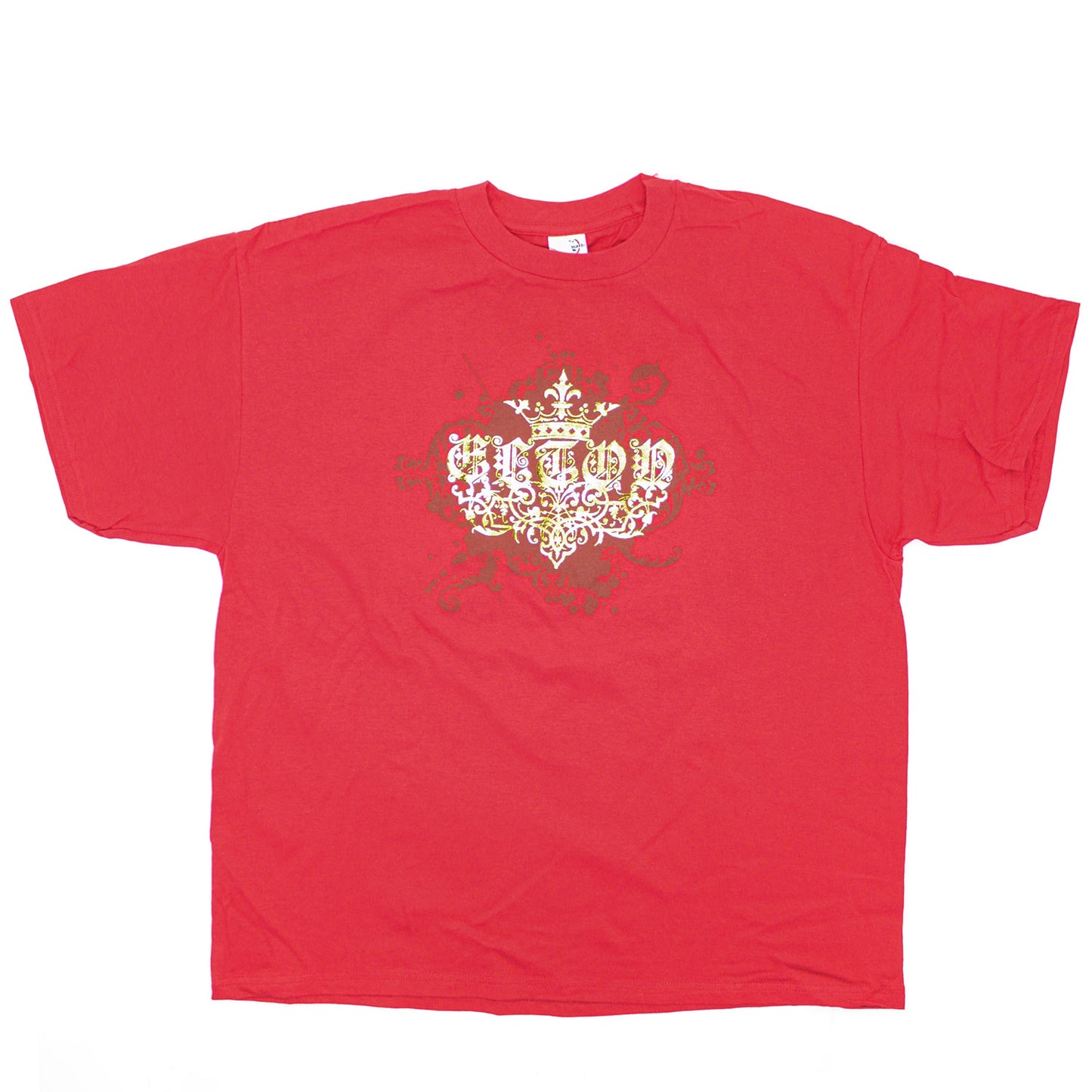 Elton John Rocket Man 2008 Tour Gold Foil Logo T-shirt