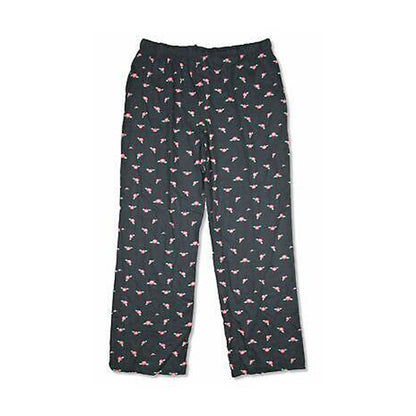 All Over Pattern Black Pajama Pants Lounge Pants