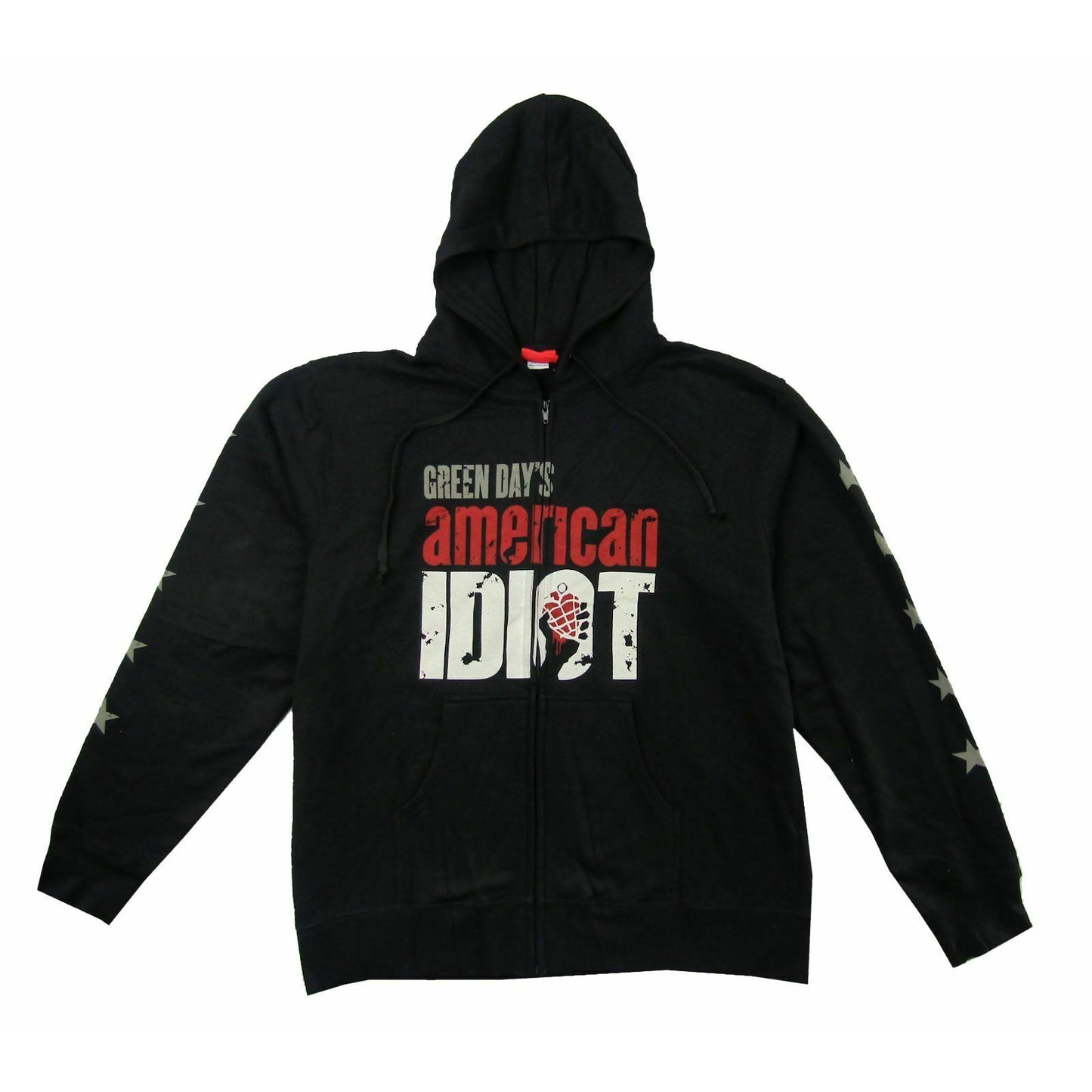 Green Day American Idiot Zippered Hooded Sweatshirt