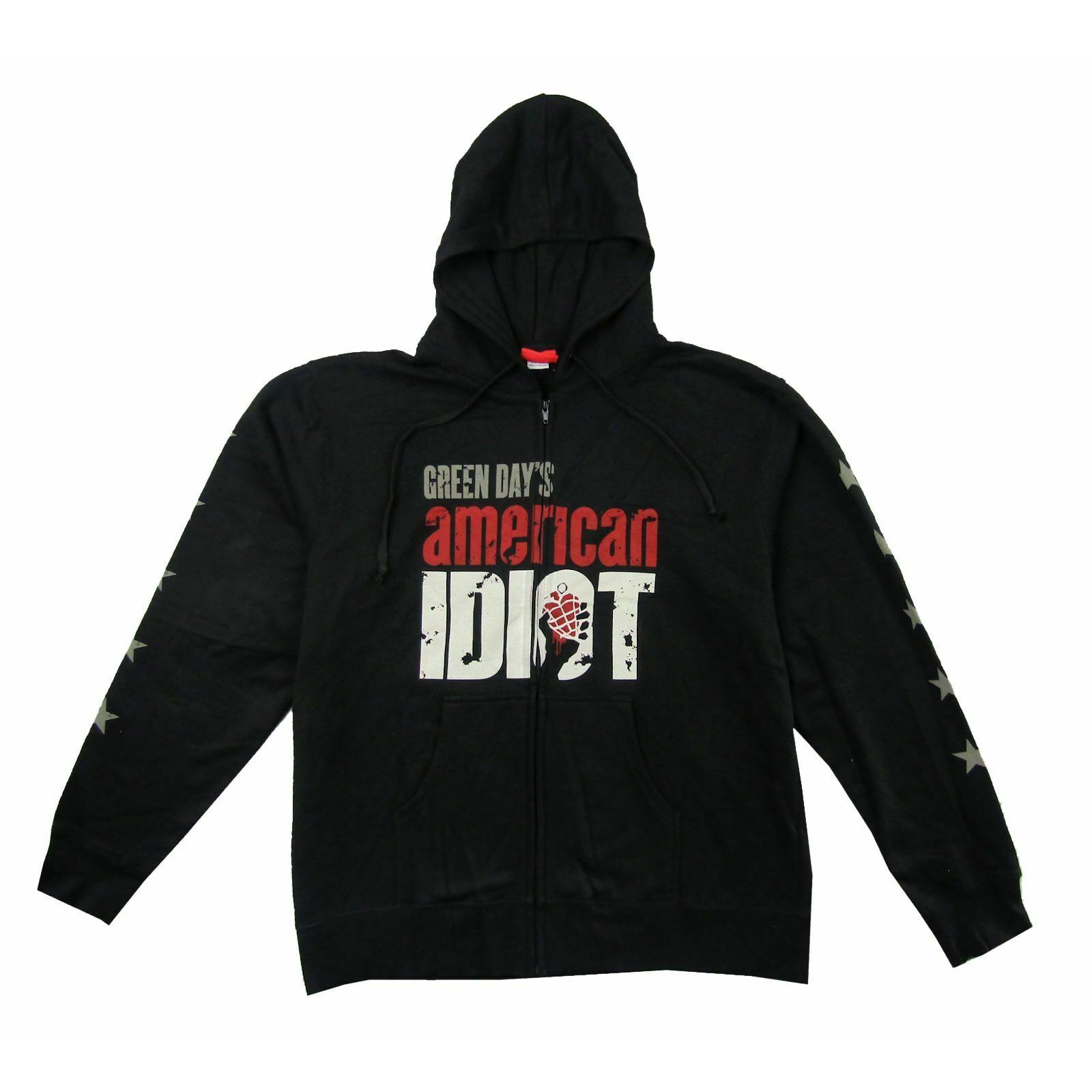 Green Day American Idiot Zippered Hooded Sweatshirt