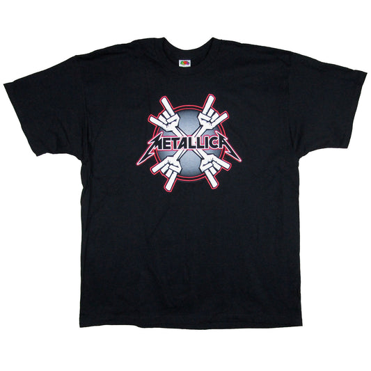 Metallica Four Hands Devil Horn Sign T-shirt