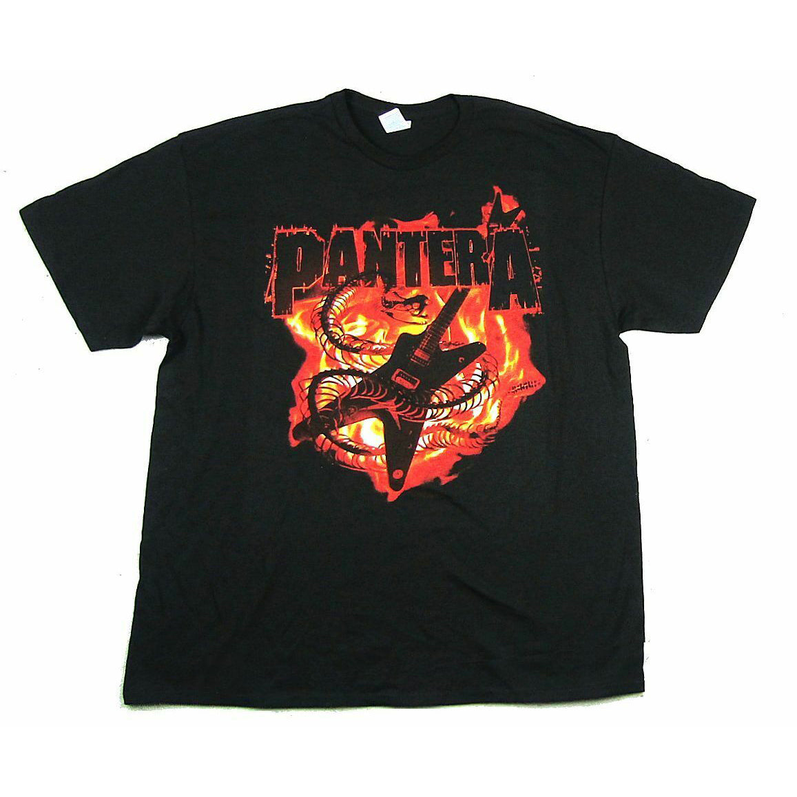 Pantera Flaming Snake & Guitar T-shirt