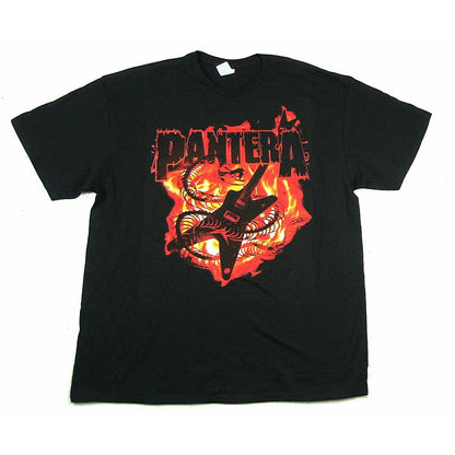 Pantera Flaming Snake & Guitar T-shirt