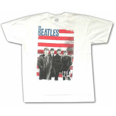 Beatles Red Stripes 1964 Us Tour T-shirt